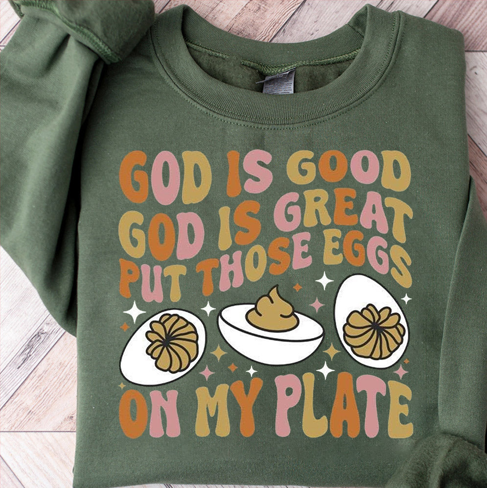 You Know Why I'm Here Sweatshirt, Deviled Eggs Shirt, Thanksgiving Sweater, Funny Food Shirt, Food Lover Gift, Funny Thanksgiving Dinner