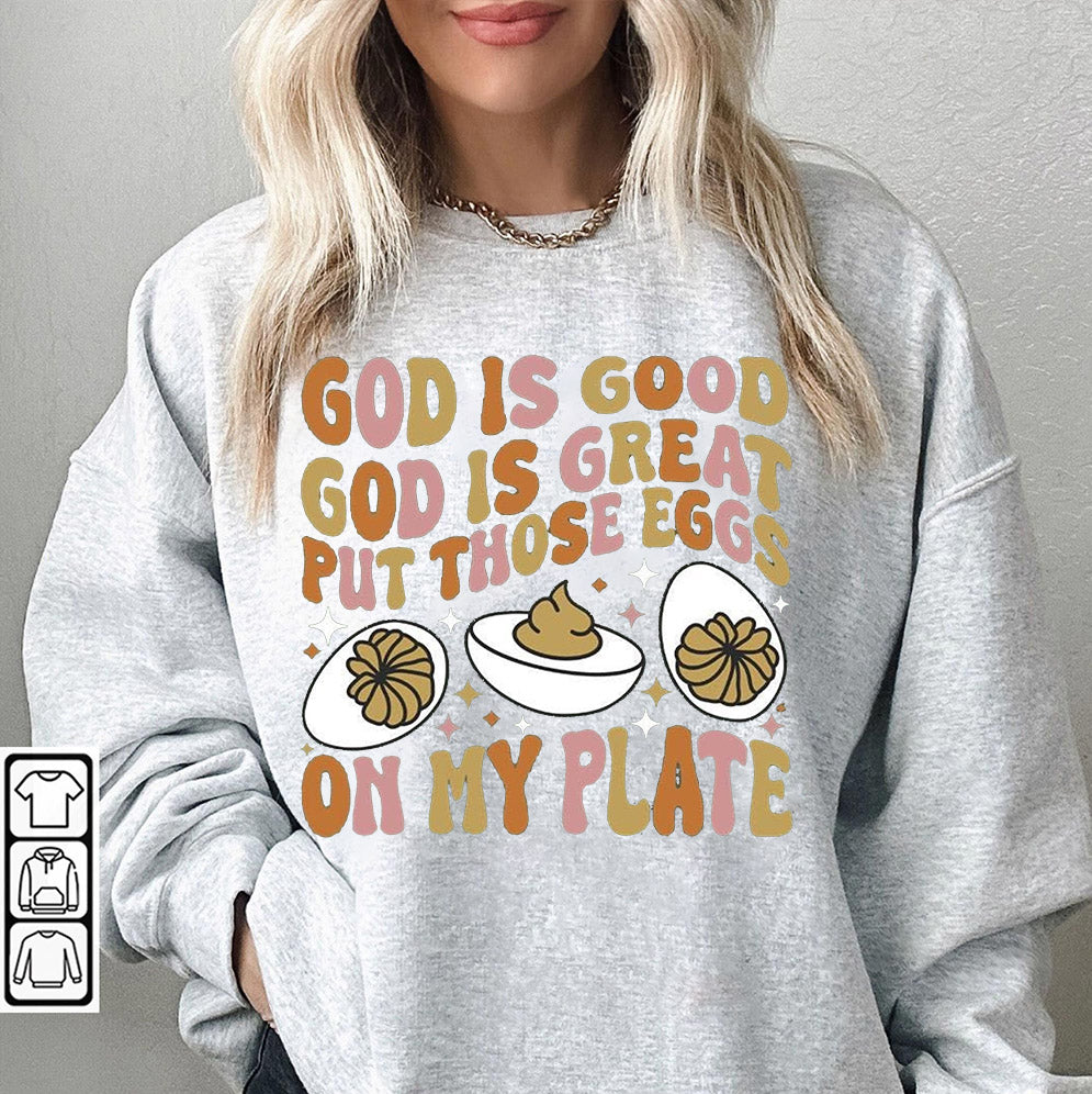 You Know Why I'm Here Sweatshirt, Deviled Eggs Shirt, Thanksgiving Sweater, Funny Food Shirt, Food Lover Gift, Funny Thanksgiving Dinner