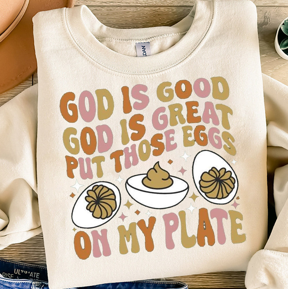 You Know Why I'm Here Sweatshirt, Deviled Eggs Shirt, Thanksgiving Sweater, Funny Food Shirt, Food Lover Gift, Funny Thanksgiving Dinner