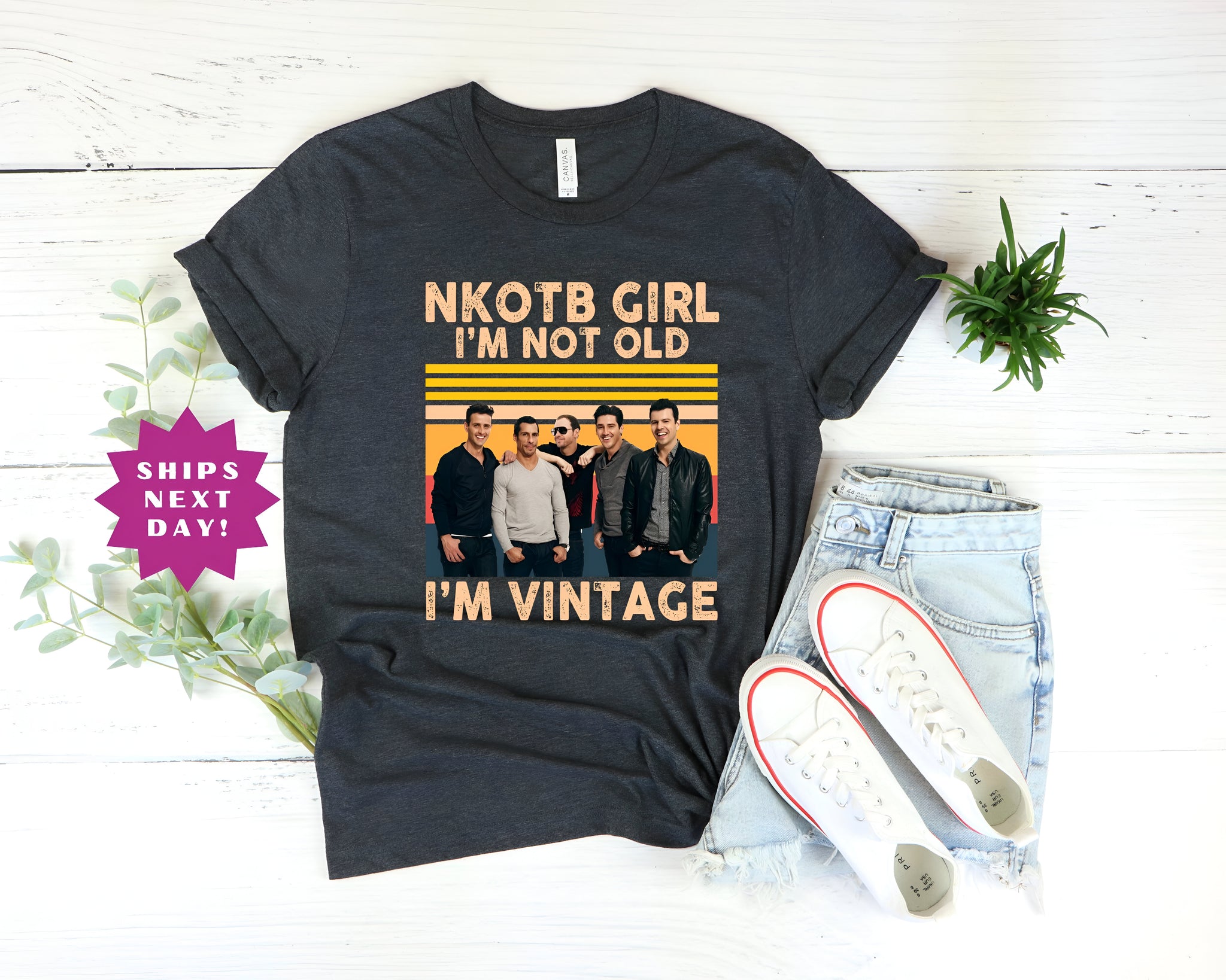NKOTB Vintage Girl Shirt, New Kids On The Block T-shirt, Classic Rock Concert Tee, NKOTB Concert Tshirt, New Kids On The Block Shirt