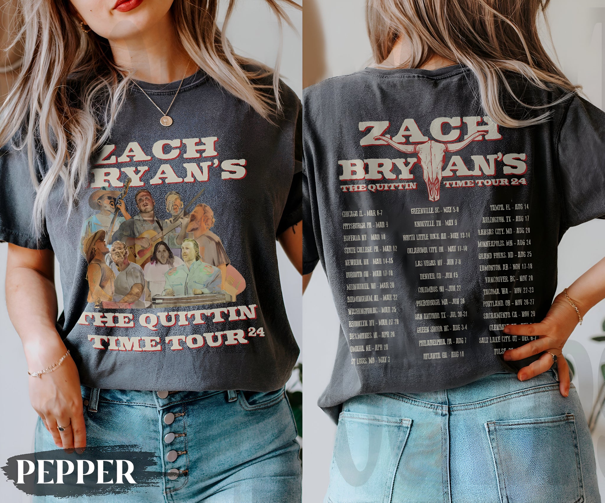 Zach Bryan The Quittin Time Tour 2024 Shirt, Country Music, Zach Merch, Country Music Sweatshirt, The Quittin Time Tour Hoodie, Bryan Tour