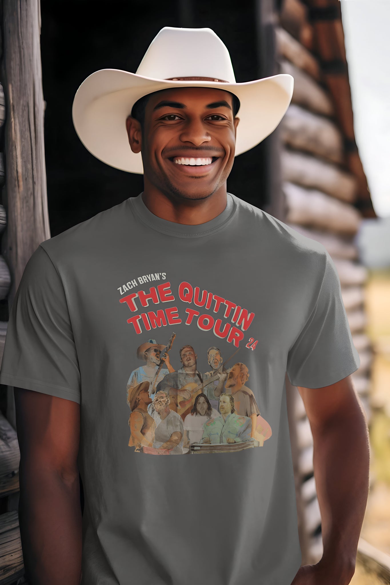 Zach Bryan 2024 The Quittin Time Tour T-Shirt Country Music Concert Tee Zach Bryan Tour 2024 Shirt, Country Music, Zach Merch Bryan Tour MS1807 04